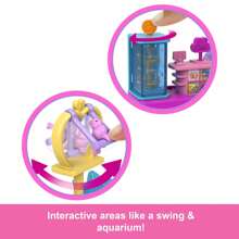 Mattel Barbie Mini Barbie Land Doll House Playsets With 1.5-Inch Doll, Furniture & Accessories - JGL63 - View 3