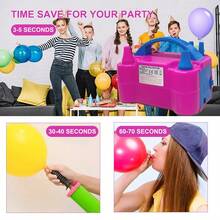 AOYI Mini Electric Air Balloon Pump, 600W Portable Dual Nozzle Electric Balloon Inflator For Halloween Christmas Birthday New Year Wedding Party Decoration,Room Decorations