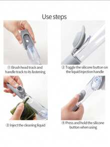 Kitchen Cleaning Tools Long Handle Dish Brush Liquid Soap Dispenser Cleaner Dish Scrubber Brush Dishwashing Sponge Pot Wash Wipe