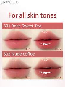 unny club Moisturizing Lip Gloss, Lip Care Essence, Hydrating Formula, Glass Lip Gloss, Diamond Plumping Lip Gloss, Long-Lasting Liquid Lipstick, Lightweight Liquid Lipstick