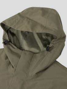 TECTOP Herren Herbst/Winter 3-in-1 thermisch gefütterter Windjacke, abnehmbares Innenfutter, warm, wasserdicht, windabweisend, geeignet für Outdoor-Wanderungen, mit Kapuze, verstellbare Manschetten, mehrere Taschen