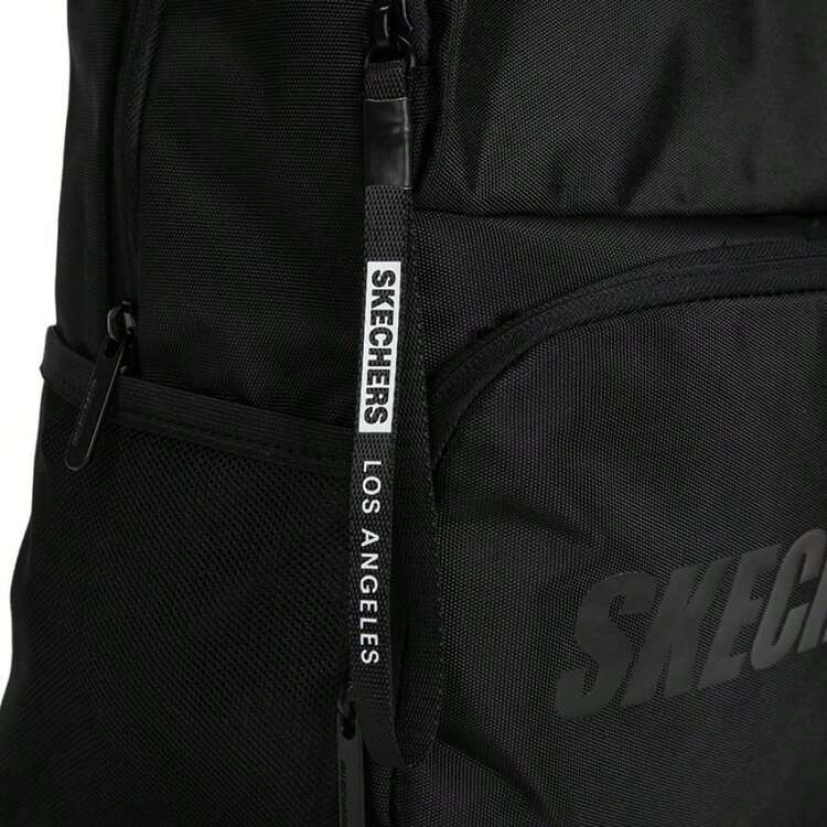 Skechers 男女通用背包，成人中性背包，学生书包，休闲包，户外旅行包，运动包 - 碳黑 - 查看 4