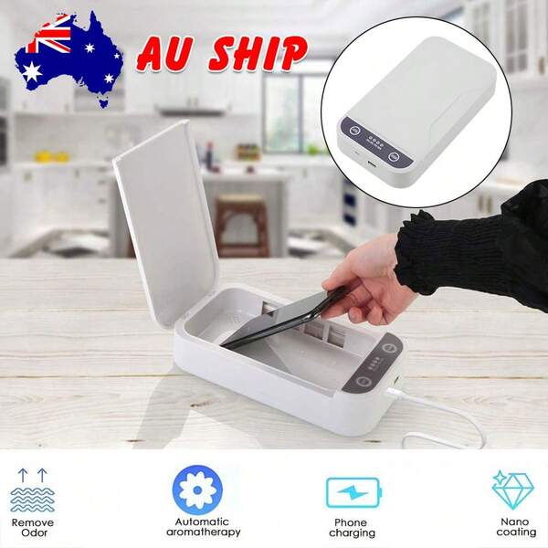 Portable Lamp Phone Jewelry Watch Box With USB Power Disinfection Cleaner Case Fast And Effective Germ Killing