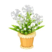 1 Micro Particle Potted Flower Building Blocks, DIY Colorful Flower Series Building Blocks, Decoration Bouquet, Suitable For Birthday, Father's Day, Mother's Day, Teacher's Day, Holidays, Weddings, Graduations, New Year, Christmas Gifts - Multicolor - View 11
