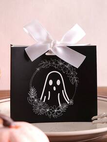 5pcs/Set Kotak Hadiah Mini Hantu BOO dengan Pita Hitam, Cocok untuk Menyimpan Permen Halloween, Cokelat, dan Hadiah Kecil, Desain Hantu Lucu, Cocok untuk Dekorasi Halloween dan Penggunaan Natal - beraneka warna - View 17