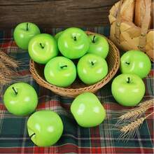 Artificial Apple Christmas Eve Simulation Fruit Home Kitchen Party Decoration 6PCS