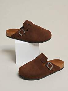 女士春季新款圆头厚底舒适套脚休闲时尚穆勒鞋