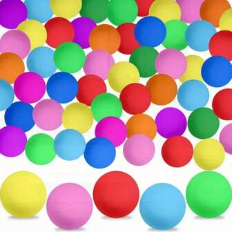 10pcs 40mm Ping Pong Balls - Multicolor Mixed, Durable Plastic, Washable And Reusable, Suitable For Ping Pong, Beer Pong, Party Decorations, Arts And Crafts, Pet Parties - Bulk Small Game Balls For Indoor/Outdoor Use, Ping Pong Accessories, Outdoor Games, Fun Designs, Smooth Texture, Sports Equipment, Fitness Essentials, Outdoor Enthusiasts, Great For Birthday Parties, Holiday Parties, Christmas Parties, Wedding Parties, Ping Pong Matches