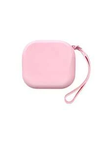 1pc Minimalist Mini Portable Creative Silicone Waterproof Storage Bag, Coin Pouch, Portable Silicone Rectangular Storage Bag, Earphone Cable Data Cable Square Zipper Bag - Multicolor - View 7
