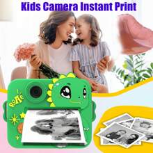 Aparat do natychmiastowych zdjęć dla dzieci, aparat cyfrowy dla dziewczynek i chłopców, prezenty świąteczne i urodzinowe z rolkami papieru i kolorowym długopisem, aparat natychmiastowy dla dzieci, idealna zabawka do zdjęć podróżnych, rozwijająca kreatywność i zabawę, aparat zabawkowy