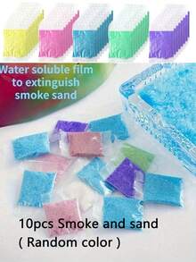 100pcs/50pcs/10pcs Disposable Ashtray, Water-Soluble Membrane To Prevent Odor, Suitable For Home, Office, Bedroom, Living Room, Bar And Internet Cafe, Quickly Removes Smoke And Absorbs Smoke And Ash