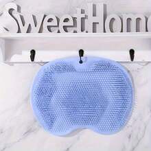 1pc Exfoliante De Pies GentleTouch Antideslizante - Cojín Exfoliante Para Baño, Base Antideslizante Para Ducha O Puerta - Fregador Manual Sin Batería - Ideal Para Diabéticos Y Ancianos, Eliminación & Pedicura/Manicura - Accesorio De Baño Regalo Para Navidad, San Valentín, Cuidado De Pies En Casa, Diseño Con Cerdas Suaves, Material Amigable Con La Piel