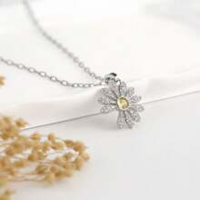 新款小雏菊纯银项链轻奢小众ins风设计精致简约高端锁骨链