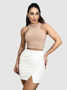 Cropped Top Women's Anarruga Tank Top Swimmer Summer Fashion