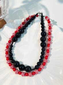 1pc/2pcs Elegant Pearl Necklace - Minimalist Style Suitable For Daily Wear And Special Occasions, With Two Different Pearl Styles, Jewelry