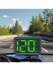 Speedometer HUD Display, Upgraded Clear Font And Plug-In Ready Installation - Batteryless Dashboard Upgrade Suitable For All Cars, Km/H Real-Time Speed Monitoring, Easy-To-Read Digits, Durable Digital Screen