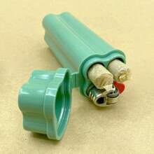 1 Peça Estojo de Cigarro Portátil com Tampa Basculante e Compartimento para Isqueiro, Caixa Protetora de Cigarro com 2/3/4/6 Furos, À Prova d'Água e à Prova de Umidade, Acessório para Fumar