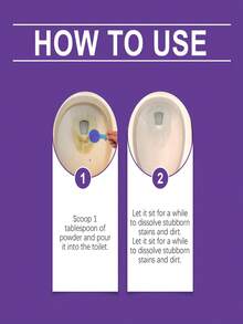 jakehoe 1pc/100g 洁厕粉 马桶去污剂 除臭剂 除垢剂 芳香剂 保护瓷器 家用马桶清洁剂 反复使用效果更佳 - 彩色 - 查看 5