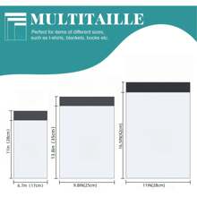 50/100pcs Solid Color Shipping Bags, Simple Multifunctional Packaging Bags For School, Office, Shipping And Mailing Back To School, Extra Large Thickened Courier Bags, Waterproof Postal Mailing Bags, Self-Adhesive Packaging Bags, Sealable Packaging Bags, Logistics Storage Bags, Clothing Shipping Envelopes