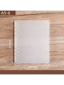 CENS Carpeta de anillas de plástico PP transparente y esmerilada en tamaños A4/B5/A5/A6/A7 - Colaboración de marca con fabricante original para archivar y organizar en oficina, hogar y escuela. Organizador de tarjetas y dinero, resistente para uso intensivo en negocios/oficina y escuela/estudiantes.