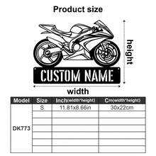 1pc Customizable Motorcycle Rider Metal Mural - Personalized Motorcycle Logo Decoration - Art Style Reusable Decorative Metal Mural - Suitable For Porch, Courtyard, Garden, Office, Negotiation Room, Birthday Gift, Graduation Gift, Perfect Gift For Motorcycle Enthusiasts - Multicolor - View 18