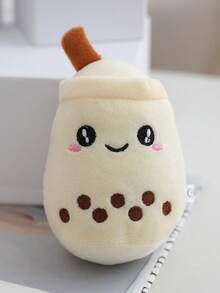 1个可爱毛绒水果奶茶杯玩偶 - 可爱的毛绒玩偶、包包挂饰和钱包装饰品