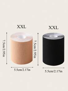 1 卷加大码胸部胶带 - 弹性透气提升胸部胶带，适用于大胸部，防下垂和提升，可剪成任何形状，隐形乳头贴，适用于婚纱和夏装 - 彩色 - 查看 21