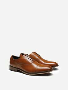 Men's Oxfords Formal Dress Shoes - Brown - View 6