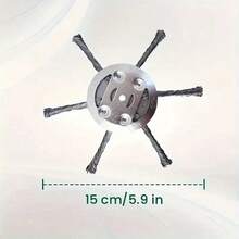 1pc Steel Wire Remover Disc, Twist Grass Cutter Head, Easily Uproot Weeds, Suitable For Large Area High-Efficiency Weeding, Applicable To Various Terrains, Gardening Assistant