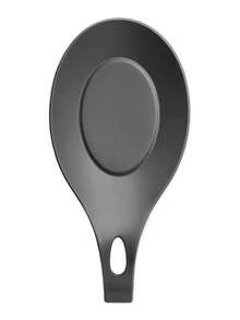 1Pc Spoon Holder Easy-To-Clean Insulated Spoon Rest,Kitchen,Kitchenware Pads, Silicone Spoon Pads, Heat-Insulating Spoon Pads, Flavor Dish Pads, Spoon Trays - Black - View 9