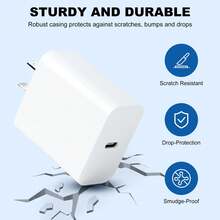 1-3个30W墙式旅行充电器，3.3英尺/100厘米Type-C转Lightning快速充电数据线，兼容 16/16 Pro/16 Pro Max/16 Plus/15/15 Pro/15 Pro Max/Mini6/Air4/Pro， - 美規A型插(110-127V) - 查看 5