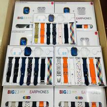 New Arrival 10-In-1 S9 Ultra Smart Watch – Bluetooth Calling Smartwatch With Wireless Earbuds, 7 Interchangeable Straps – Fitness Tracker, Heart Rate Monitor, Sports & Running Watch – Compatible With IOS & Android – Best Gift For Christmas, Cyber Monday, Valentine's Day, Mother's Day, Father's Day, New Year, Birthdays - 經典銀色版 - 查看 1
