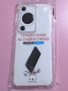 3pcs Transparent Four-Corner Anti-Fall Case Compatible With Huawei/Honor Series, Huawei/Honor Transparent Four-Corner Anti-Fall Phone Case, Phone Case, Phone Protective Cover, Phone Shell, Phone Sleeve, Anti-Fall Phone Case, Transparent Phone Case, Minimalist Phone Case, Solid Color Phone Case, Transparent Phone Case, TPU Anti-Fall Phone Case (Military-Grade Anti-Fall)