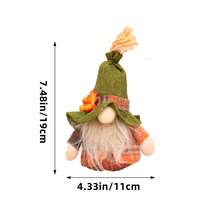 2 Pieces - Thanksgiving Autumn Christmas Halloween Decoration, Harvest Gift Handmade Elf Dwarf Doll, Suitable For Home Kitchen Farmhouse Layered Tray Holiday Festival Party
