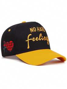 1 No Hard Feelings Rose Three-Dimensional Embroidered Baseball Cap For Men's And Women's Outdoor Sports Events Casual Baseball Cap Fashion - Nhiều màu - Xem 9