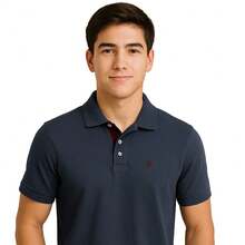 PLAYERA TIPO POLO PARA CABALLERO T-EXTRA PREMIUM - Gris Oscuro - Ver 1