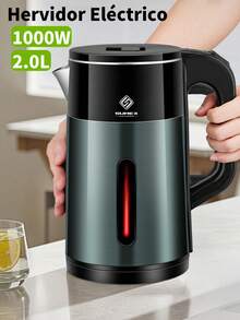 2.0L Electric Kettle, Stainless Steel Electric Tea Kettle, 1000W, Automatic Power-Off Protection, Stainless Steel - US A Type Plug(110-127V) - View 3