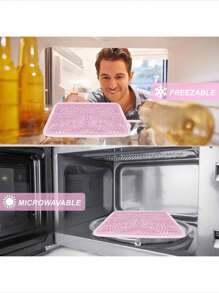 Bolsa de gel refrigerante reutilizable con correa - Compresa fría para lesiones de rodilla, espalda y tobillo - Bolsa de perlas de gel caliente y frío