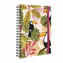 iscool Agenda Planner Semanal Plus 2026 Tropical Tucano Rosa - Rosa - Visão 1