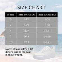MEMON Womens Fashion Sneakers,Lace Up Platform Sneakers,Lightweight Casual Sneaker,Walking Sport SneakersChristmas - 白色 - 查看 5