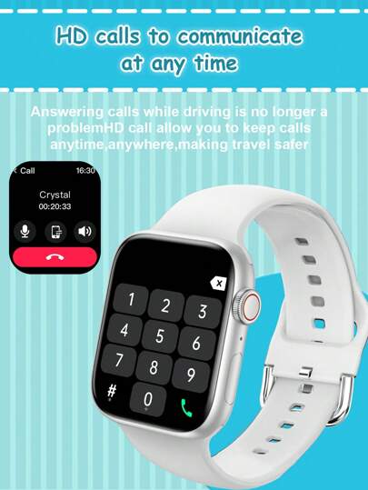 1pc 1.92" Touch Screen Multifunctional Slimme Horloge Silicone Teenagers, Multiple Sports Modes, Camera Control, Social App Notifications, Bluetooth, Compatible roid IOS, 180mAh Battery, School, Sports, Etc. view 2