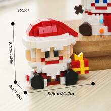 Christmas Building Blocks Toy Set, Train, Santa Claus, Gingerbread House, Stocking, Reindeer, Santa Claus, Apple House, Christmas Tree, Vintage Christmas Snow House, Holiday Decor Building Blocks Set, Adult Creative Holiday Gift, Adult Building Blocks Set, Christmas Gift, New Year Gift, Party Gift - Multicolor Christmas Snow House Building Block Set - View 19