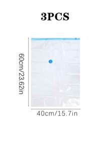 1/3/5 حقيبة تخزين فراغية موفرة للمساحة، حقيبة سفر بلاستيكية محمولة، حقيبة تخزين الملابس، حقيبة تخزين فراغية من البولي إيثيلين تيريفثالات، حقيبة تخزين فراغية شفافة بسيطة للاستخدام المنزلي للملابس والبطانيات والقمصان، منظم مساحة منزلي لغرفة النوم والحمام والخزانة.