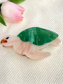 Premium Elegant Large Claw Hair Clip With Faux Pearl Tassel, Girl's Cute Ocean Style Series Barrette Hair Accessory, Bow Hair Clip For Princess Style Hair Clips Hair Jaw Clip Hair Clamps Hair Clutch Hair Catcher Clip