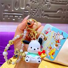 三丽鸥天使吊饰 - 官方授权配饰，饰有梦幻天使图案。可调节链条，细节精致，完美搭配包袋或钥匙，提升您的日常造型。 - 綠色 - 查看 1