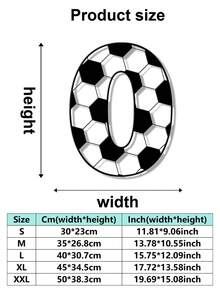 1 buc. Placă metalică clasică cu litere numerice și numere de fotbal, semn metalic combinat, stil fotbal, numere și litere care pot fi asamblate liber DIY, decor de perete metalic de înaltă calitate, potrivit pentru artă murală acasă și birou, decorarea casei, decorul dormitorului, decorul camerei de zi, decorul grădinii, decorul curții, cadou ideal pentru pasionații de sport, placă metalică modernă personalizată clasică cu inițiale și numere pentru intrare, cadou ideal pentru casă, cadou de sărbători, cadou de ziua de naștere, cadou de casă nouă. - Multicolor 1 - Vizualizare 5