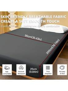 1 Stück superweiche, einfarbige Spannbettlaken, leichte, wolkenartige Bettwäsche, 25 cm tiefe Tasche, für alle Bettgrößen - Einzelbett, Doppelbett, Kingsize, Queensize, für Zuhause und Schule/Studentenwohnheim Bettwäsche-Essentials