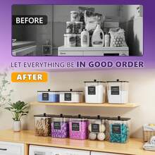 3 Packs Laundry Room Organization Containers, Laundry Pods Container, Clear Large Laundry Detergent Powder Storage Containers Black Lids & Labels, Acrylic Laundry Pods Holder For Scent