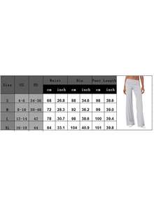 Fold Over Yoga Pants Elastic Waist Low Rise Straight Wide Leg Sweatpants Y2k Color Block Flare Yoga Lounge Leggings Stretchy Loose Gym Pants Back To School Clothes For Teen Girls Women - Đen và trắng - Xem 7