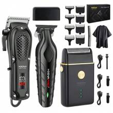 HIENA HIENA Men's 3pcs Beauty Set, Beard Trimming Tools, Electric Hair Cutting And Styling Tools. Hairstyle Design, Beard Grooming Tools, And Sideburns Trimming. Exquisite Packaging, Holiday Mood Gift